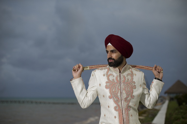 12 Sikh Indian Wedding beach portrait copy