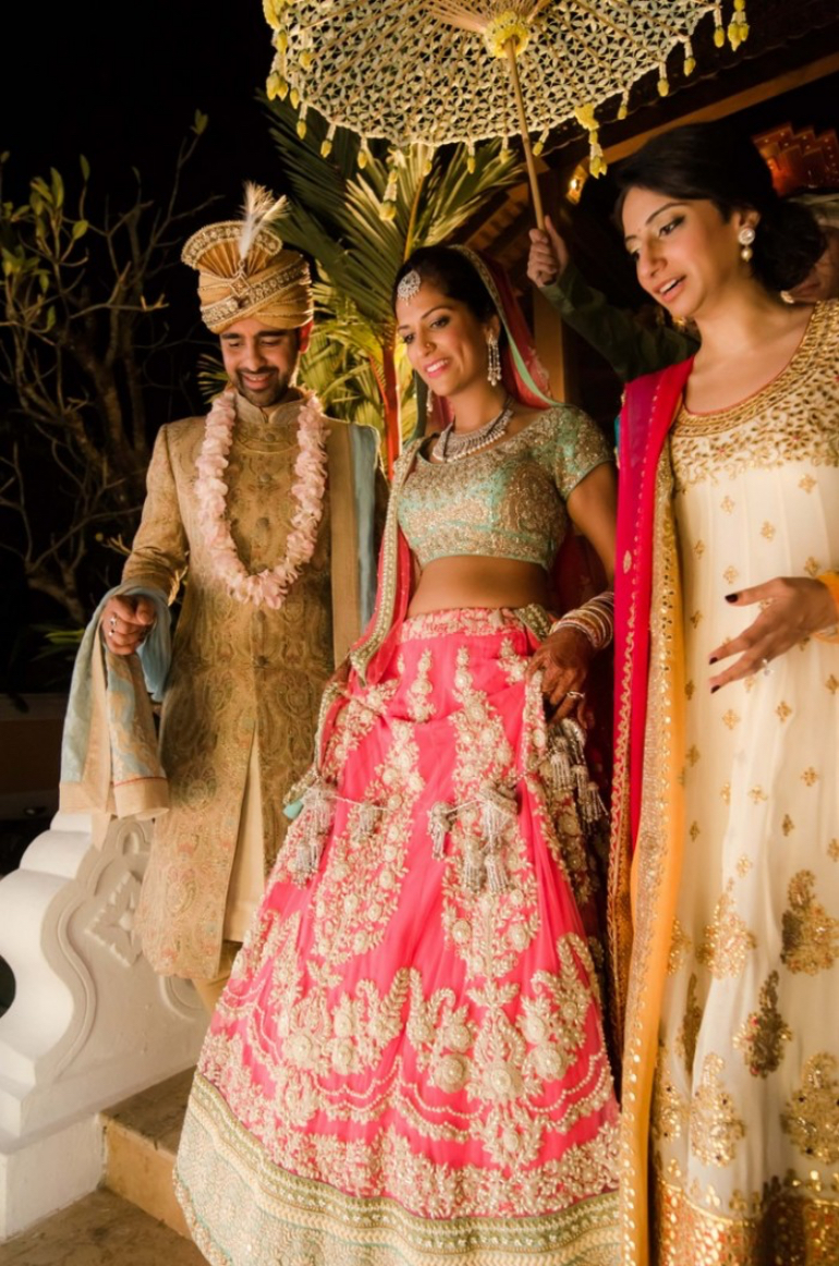 pink lehenga