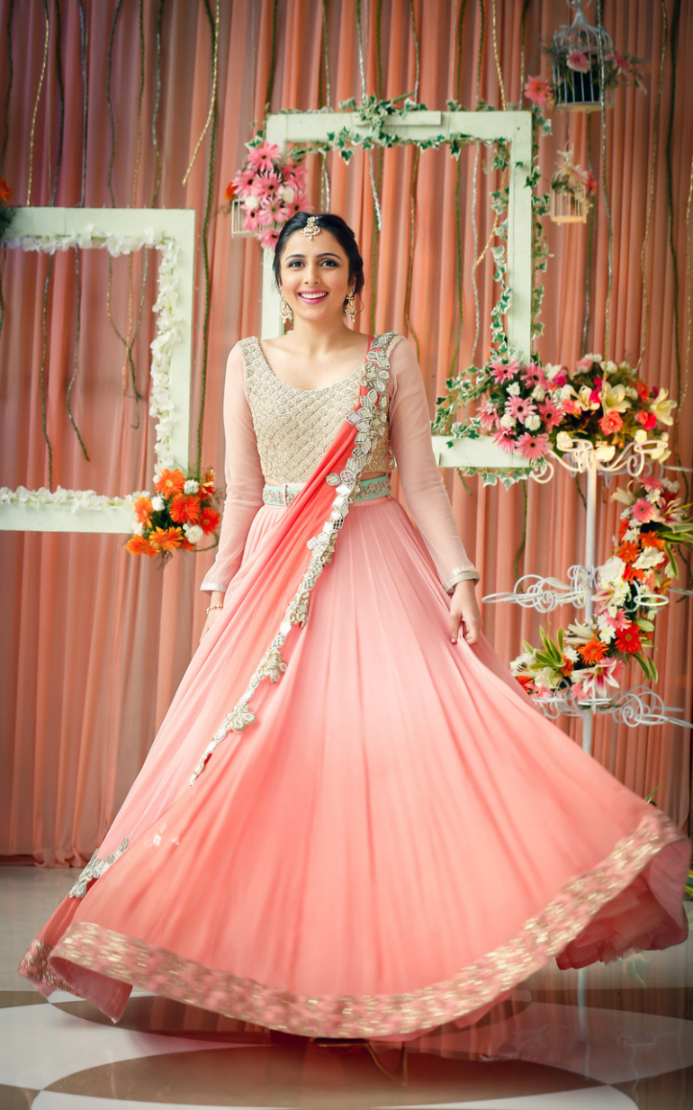 pink lehenga