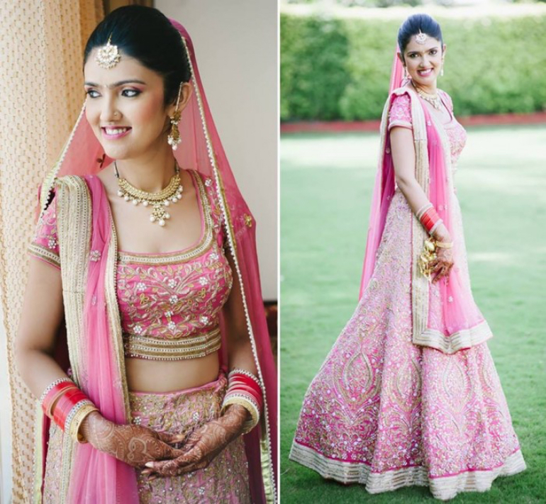 pink lehenga