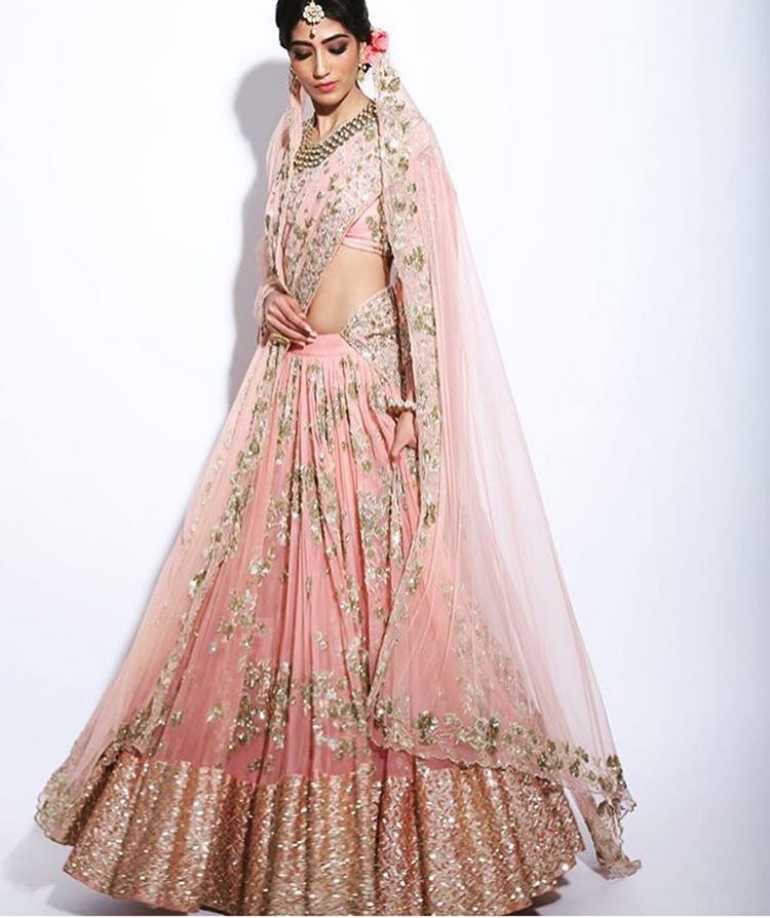 pink lehenga