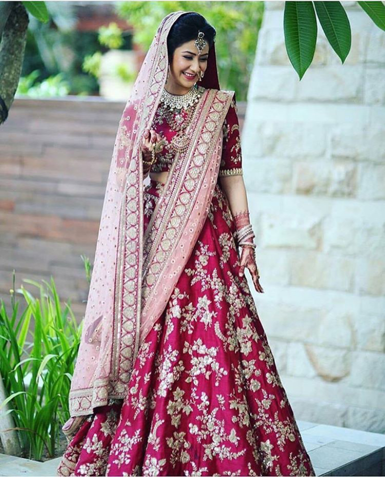 pink lehenga