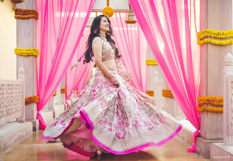 pink lehenga