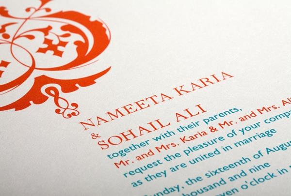 3-bees-paperie-modern-wedding-invitation Guide: Ordering Indian Wedding Invitations