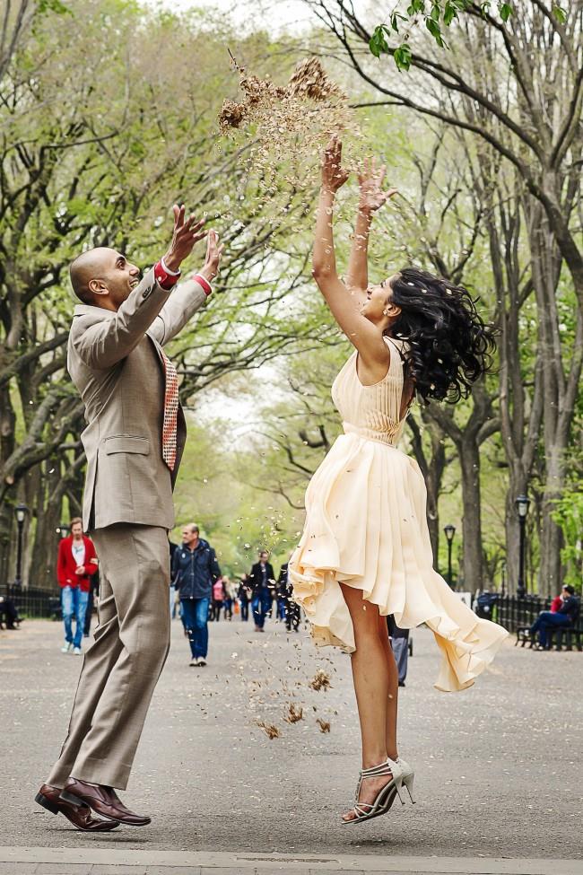 10 indian engagement session fall leaves