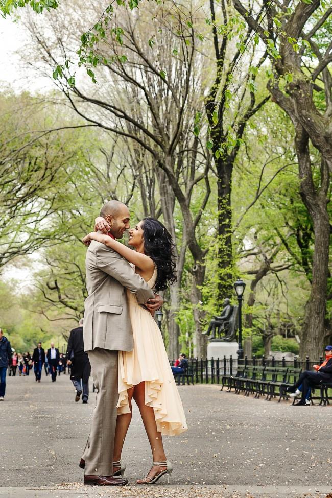 4 indian engagement session dancing in the park