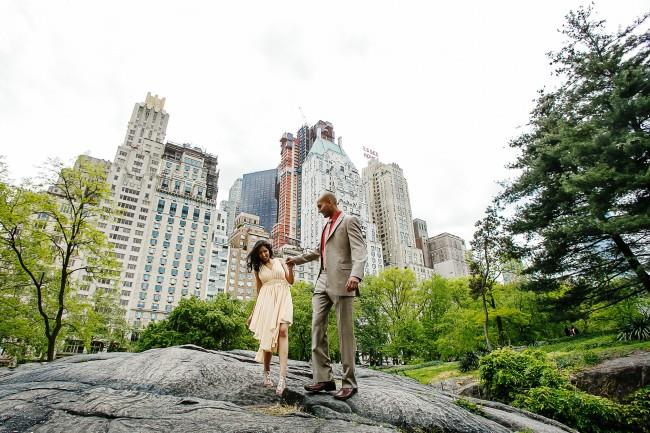 9central park indian engagement portrait manhattan