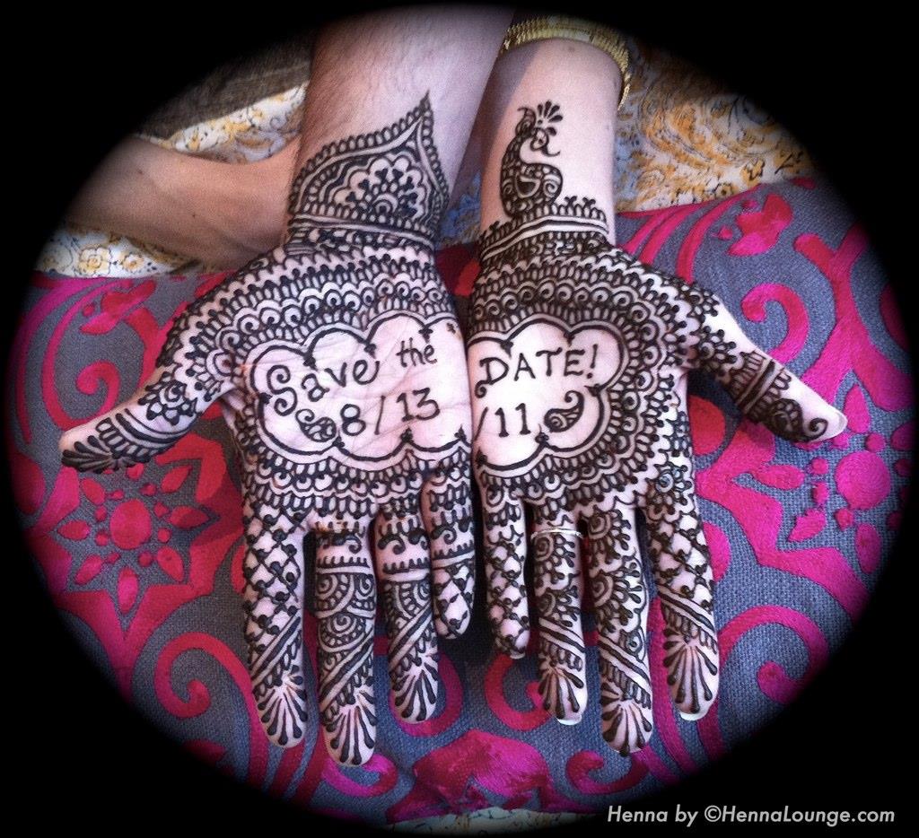 Gorgeous Henna Save the Date by Henna Lounge
