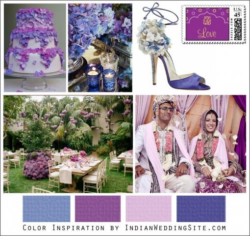 blue and purple wedding ideas