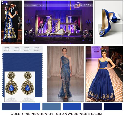 Indian Wedding Color Inspiration- Monaco Blue