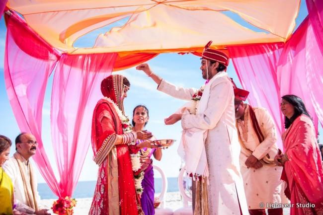 Hindu outdoor wedding ceremony