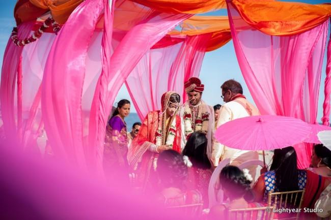 Hindu outdoor wedding ceremony