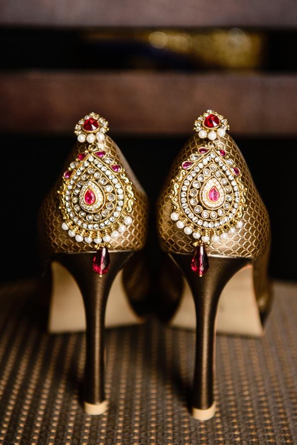 3a indian wedding jeweled shoes