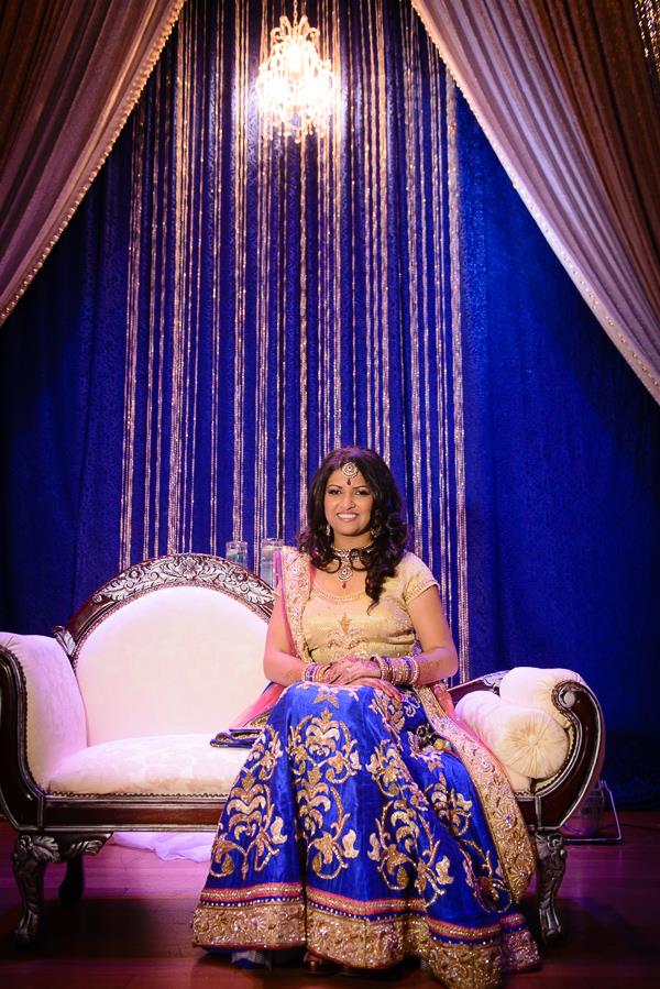 7a indian wedding blue staging