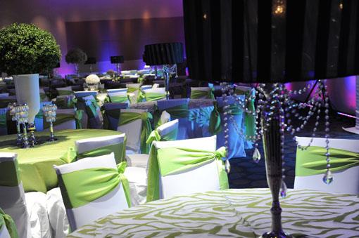 Lime Green and White Edgy Indian Wedding Reception