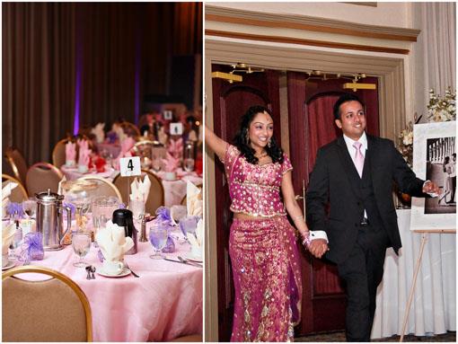 Pink and White South Asian Engagement Party in Maryland