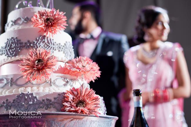 18 indian wedding pink flowered cake