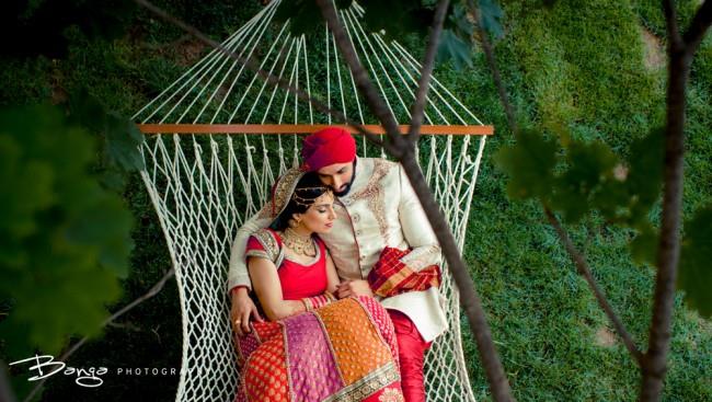 23a indian wedding hammock portrait