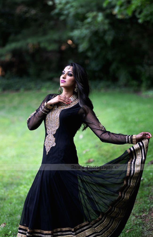 3 indian wedding black anarkhali