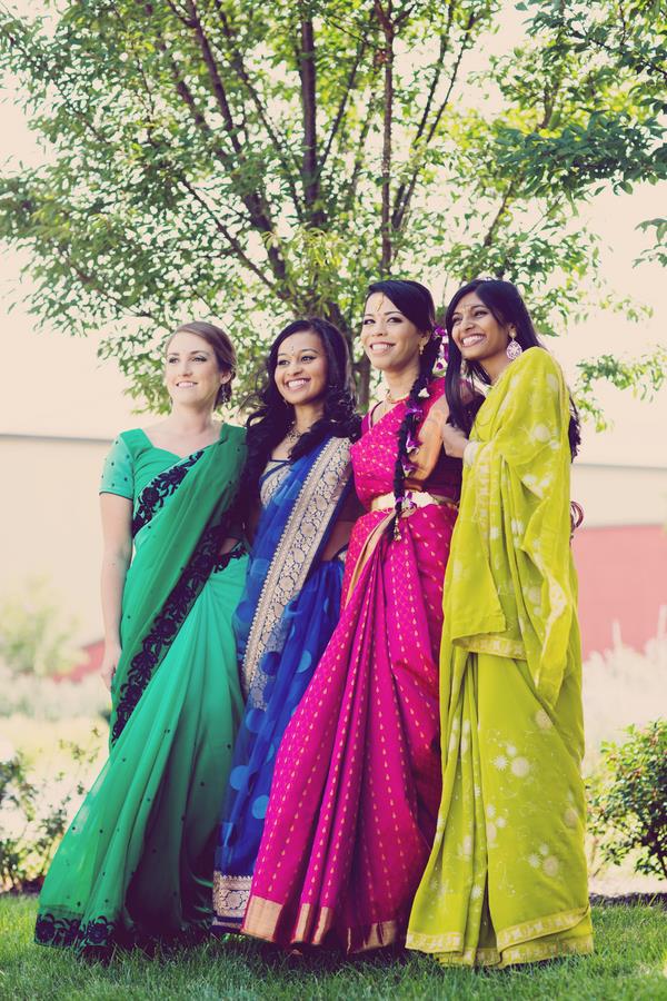 11a indian wedding bridesmaids
