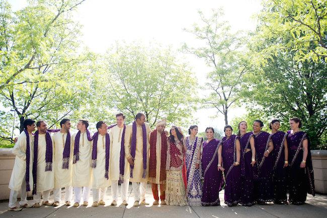 37a indian wedding bridal party