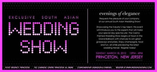 South Asian Wedding Show - March 18th - Princeton, NJ