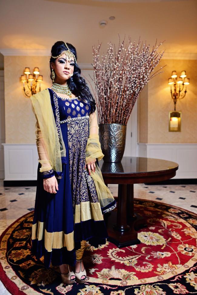 indian wedding anarkhali and jewelry