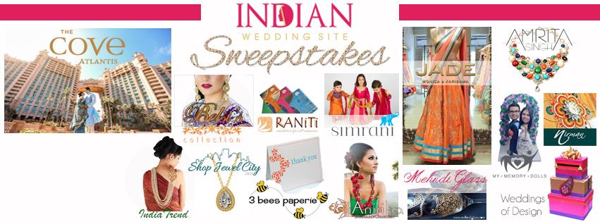 Indian Wedding Site Sweepstake Winners