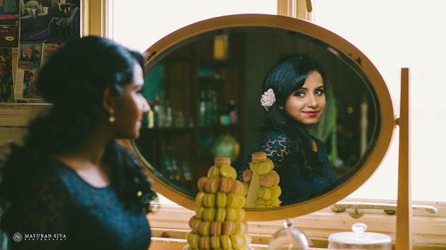8aindian engagement session mirror shoot