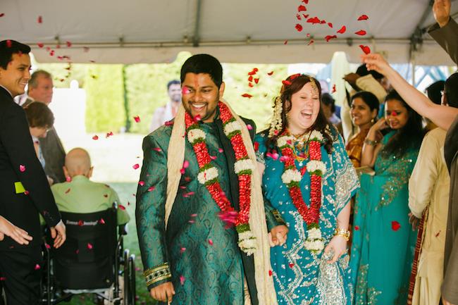 16a indian wedding ceremony rose petals
