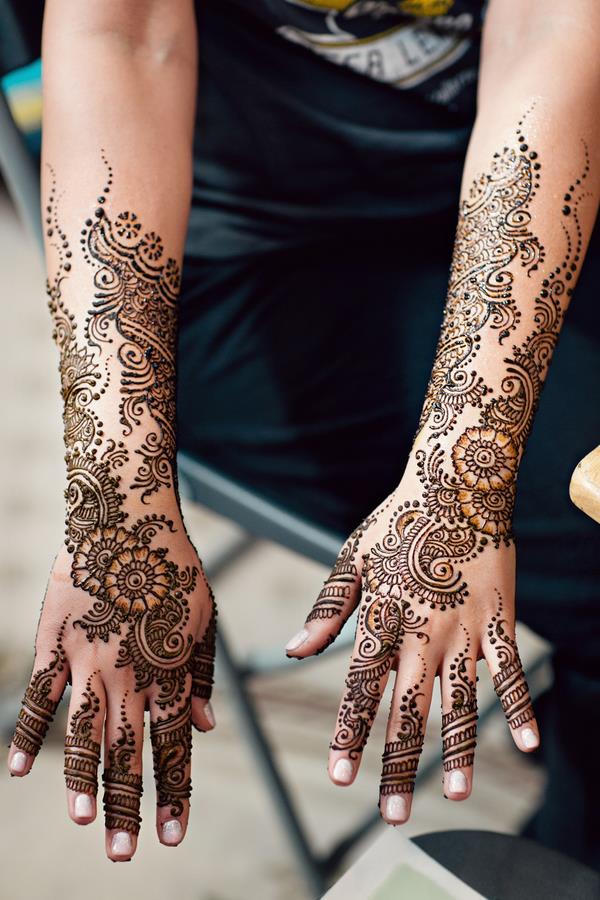 1a Intricate Indian bridal mehndi design on hands