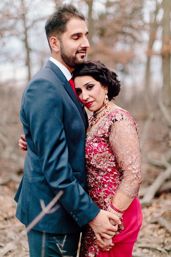 34a Indian reception outdoor portrait in woods