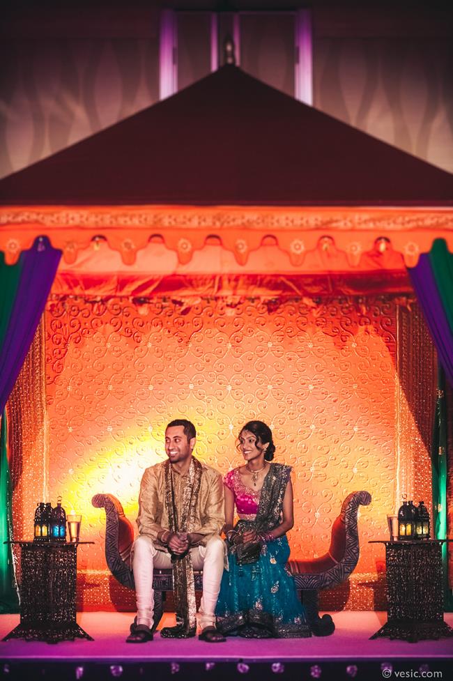 2a indian wedding sangeet mandap staging