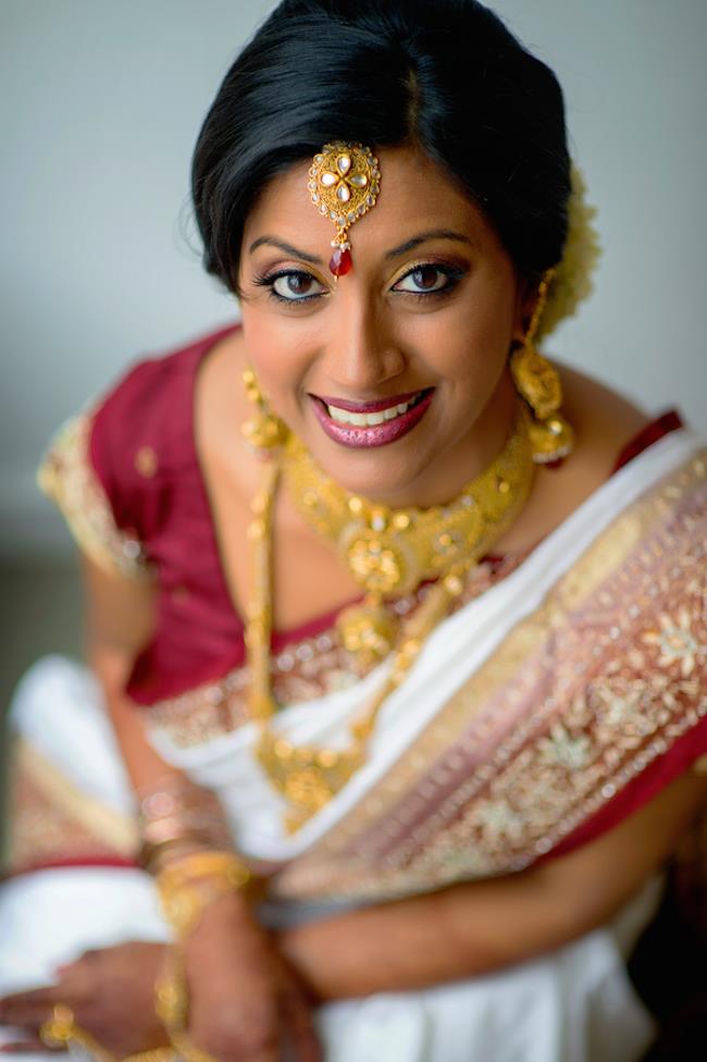 9a indian wedding bridal sari and jewelry