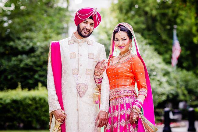 Indian bride and groom by James Thomas Long Photography