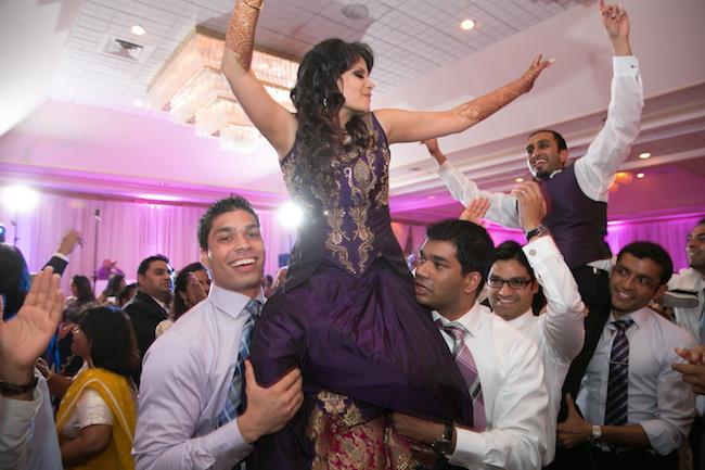 65a indian wedding reception dancing