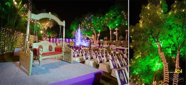 25a indian wedding outdoor nighttime decor