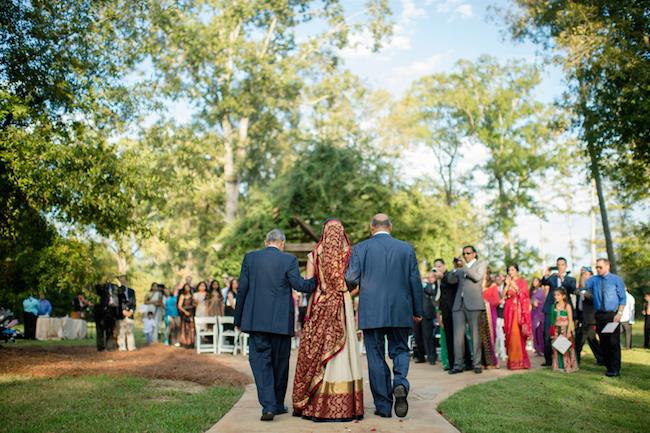 21a INDIAN WEDDING BRIDE AISLE