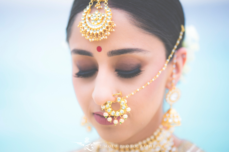 indian bridal portrait