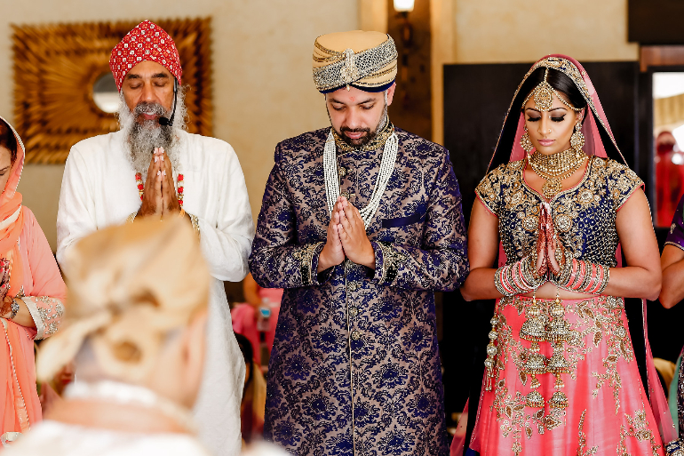 indian bride and groom