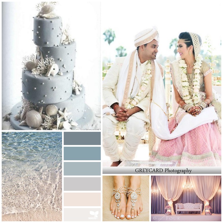 Indian Wedding Beach Color Inspiration Board