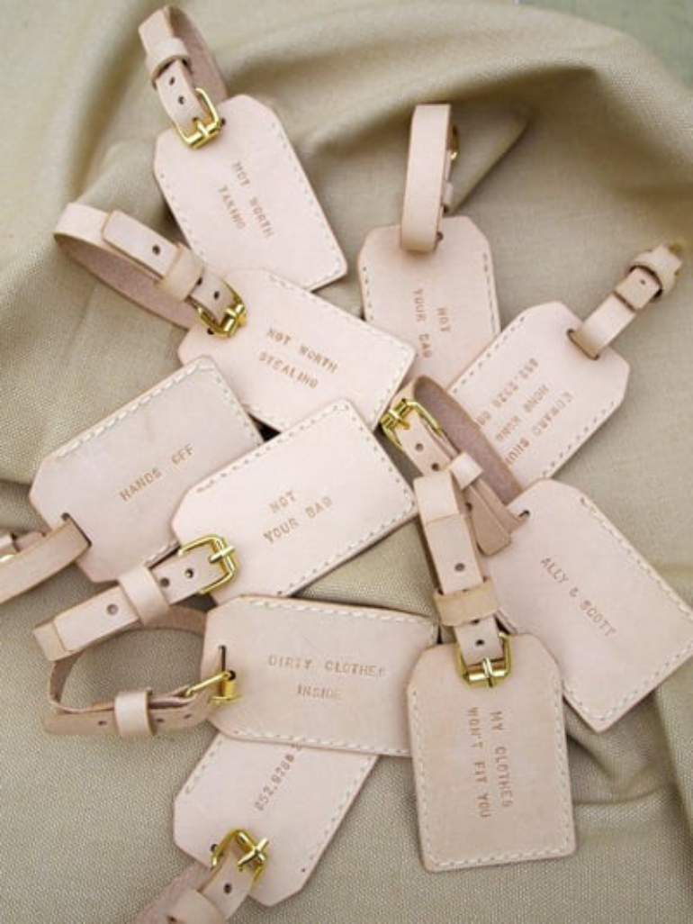 luggage tags- brides.com