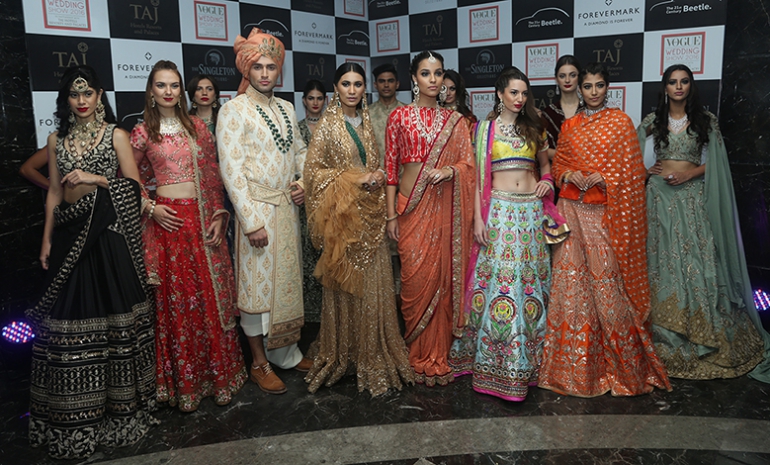 Models wearing designer wear Models wearing designer wear