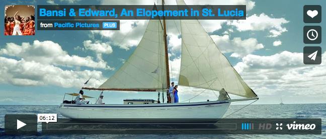 bansitreyvideo Indian Wedding Elopement Video in St. Lucia by Pacific Pictures