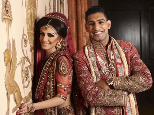 Boxer Amir Khan and Faryal Makhdoom - Celebrity South Asian Wedding