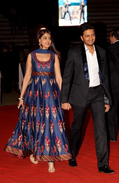 Genelia and Ritesh Deshmukh in Rohit Bal