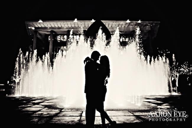 11 outdoor fountain indian engagement session