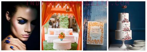 iws_25720 Indian Wedding Color Inspiration - Cobalt & Tangerine