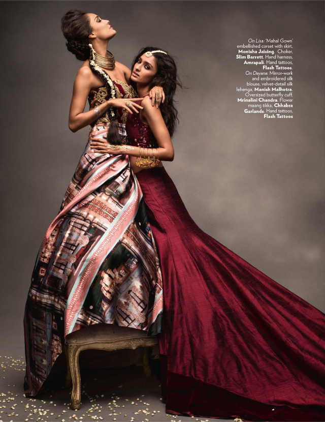 Lisa Haydon As A Sexy Modern Indian Bride For Vogue India