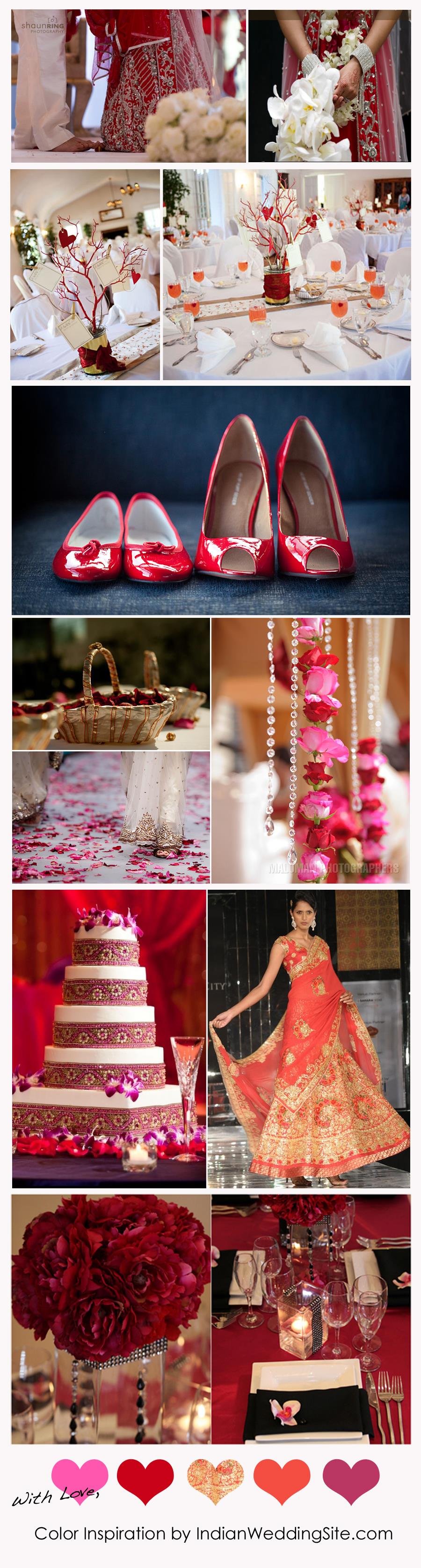 Long-Template Indian Wedding Color Inspiration - Valentine